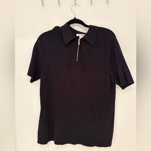 Joe Fresh women’s black quarter zipper